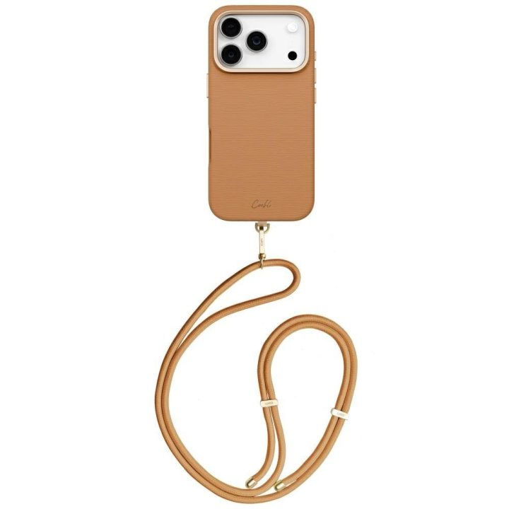 Telefono dėklas iPhone 17 Pro rudas su magnetiniu krovimu Uniq