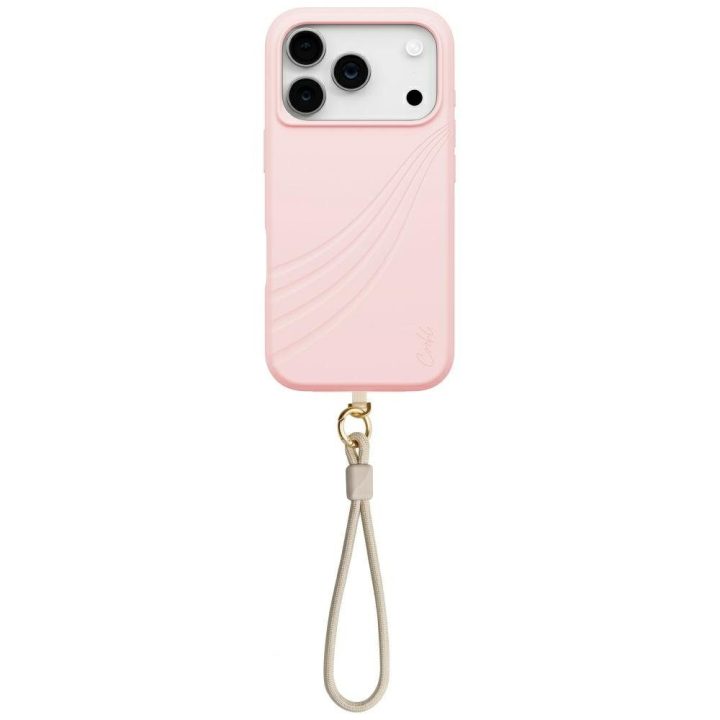 Telefono dėklas iPhone 17 Pro rožinis su magnetiniu įkrovimu Uniq