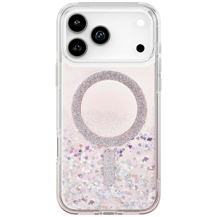 Telefono dėklas iPhone 17 Pro Max rožinis su magnetu Uniq