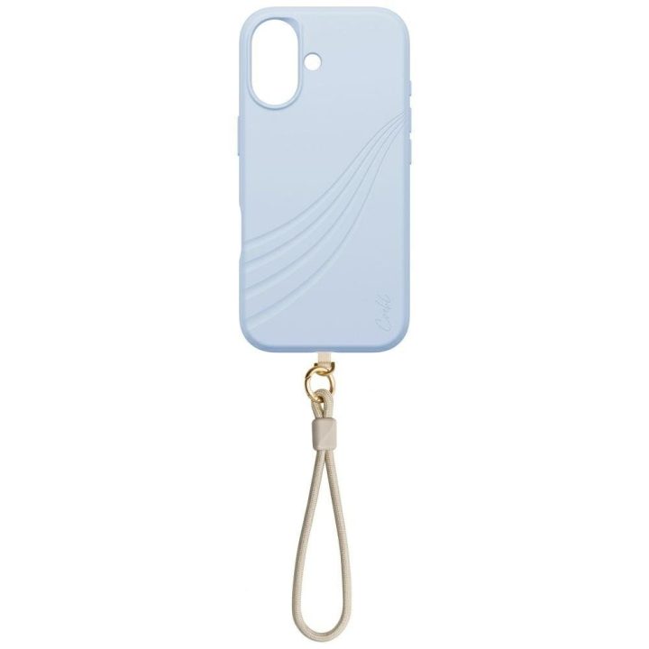 Telefono dėklas iPhone 17 mėlynas su magnetiniu įkrovimu Uniq