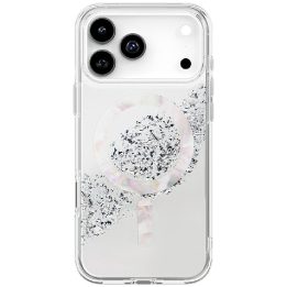 Telefono dėklas iPhone 17 Pro Max sidabrinis su magnetiniu įkrovimu