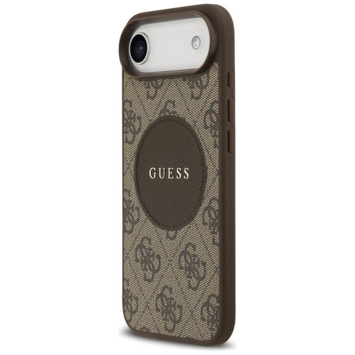 Telefono dėklas iPhone su MagSafe ruda Guess