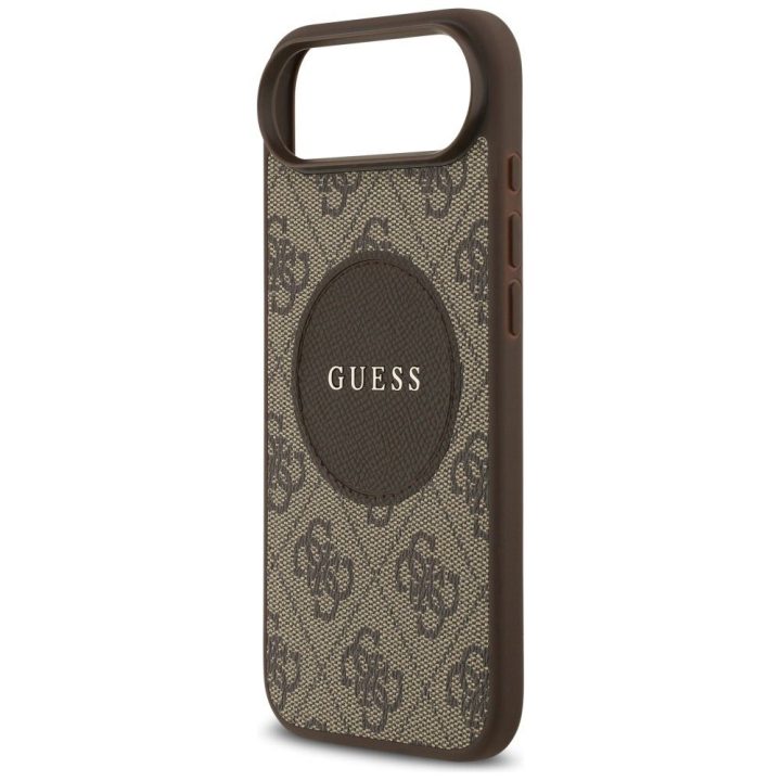 Telefono dėklas iPhone su MagSafe ruda Guess
