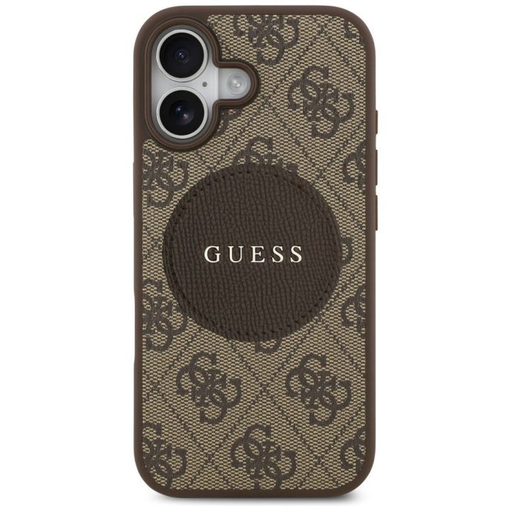 Telefono dėklas iPhone 17 rudas su MagSafe Guess