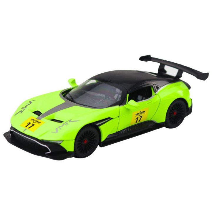 Žalias sportinis žaislinis automobilis su garsais ir šviesomis 1:22