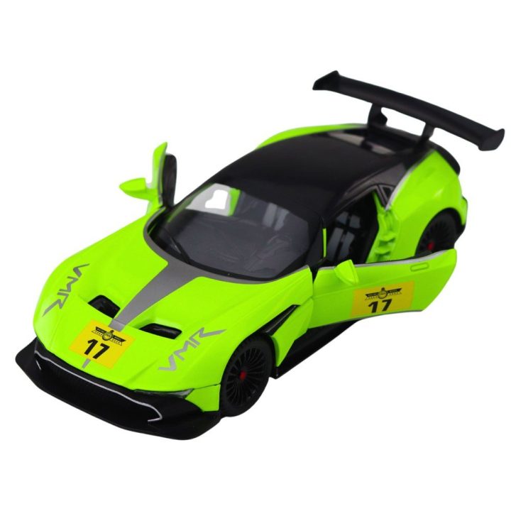 Žalias sportinis žaislinis automobilis su garsais ir šviesomis 1:22