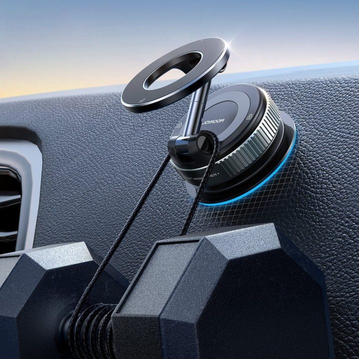 Magnetinis automobilinis laikiklis MagSafe pilkas