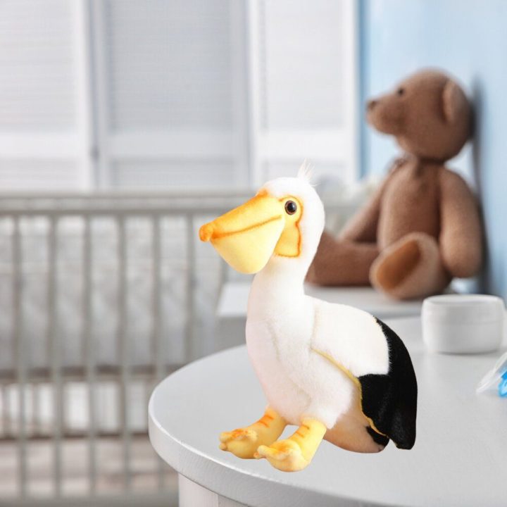 Pliušinis pelikano žaislas vaikams 24 cm
