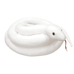 Pliušinė balta gyvatė 300 cm ilgio žaislas