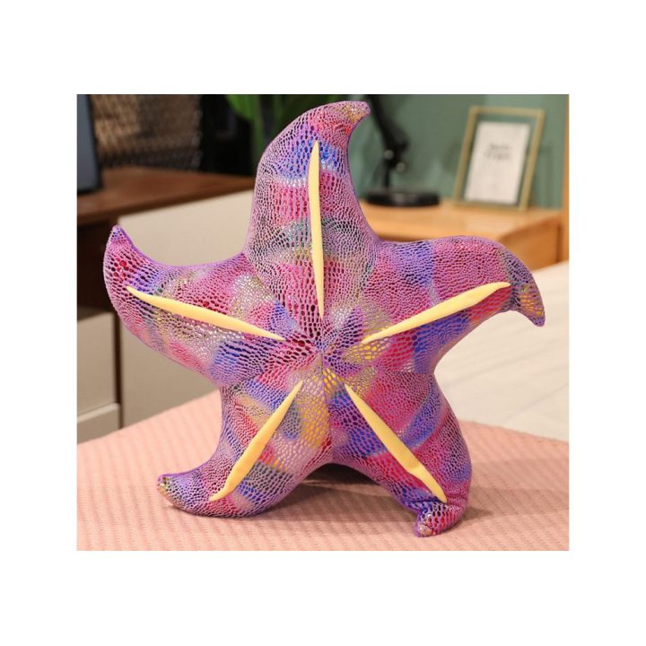 Violetinė jūržolės formos dekoratyvinė pagalvėlė 20 cm