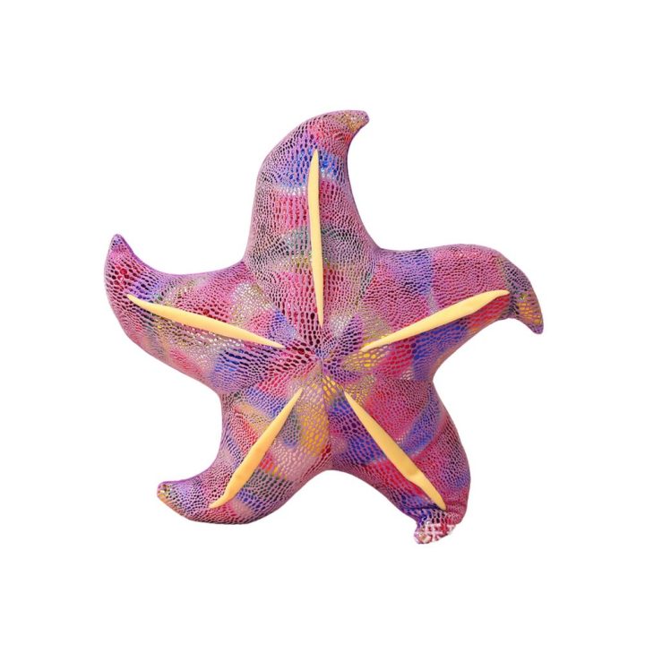 Violetinė jūržolės formos dekoratyvinė pagalvėlė 20 cm