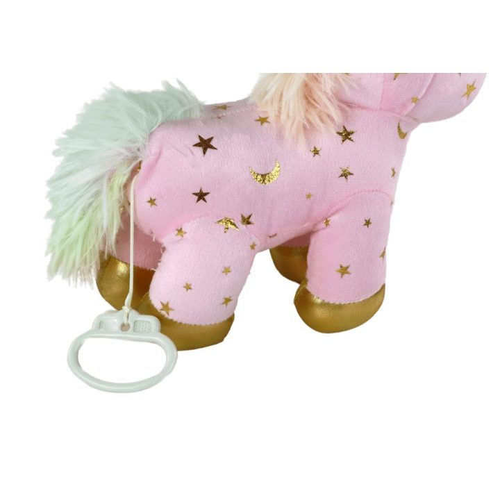Rožinis pliušinis vienaragis su žvaigždutėmis vaikams Baby Kiddo Pets