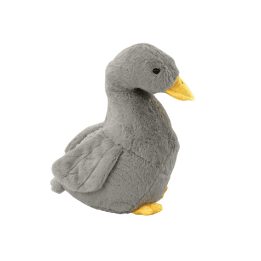 Pilkas pliušinis žąsinas vaikams 40 cm