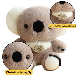 Pliušinis žaislas koala pilkas 23 cm vaikams