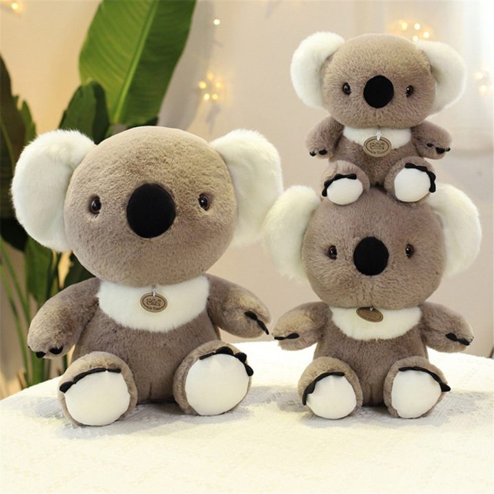 Pliušinis žaislas koala pilkas 23 cm vaikams