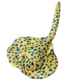 Geltonas pliušinis rajos žaislas vaikams, 50 cm
