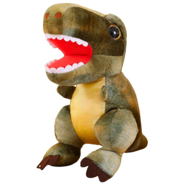 Pliušinis žalias dinozauras vaikams 32 cm