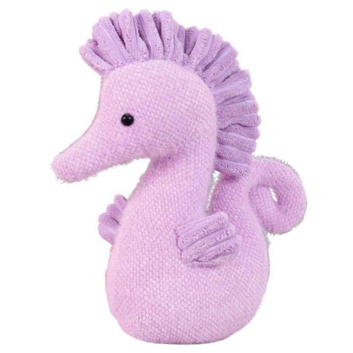 Pliušinis jūros arkliuko žaislas vaikams, violetinis, 25 cm