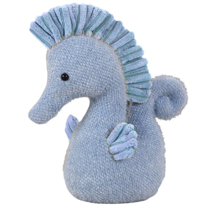 Minkštas jūrų arkliuko žaislas vaikams, mėlynas, 25 cm