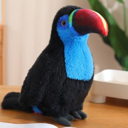 Pliušinis tukanas vaikams, mėlynas, 35 cm