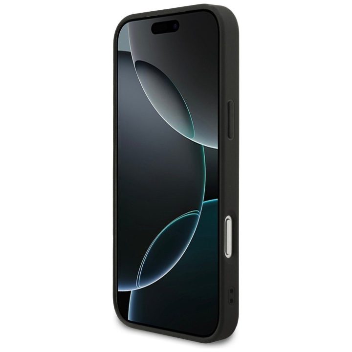 Telefono dėklas iPhone 17 Pro Max juodas odinis Mercedes