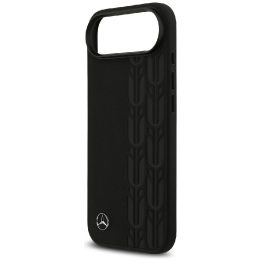 Telefono dėklas iPhone Air juodas odinis Mercedes
