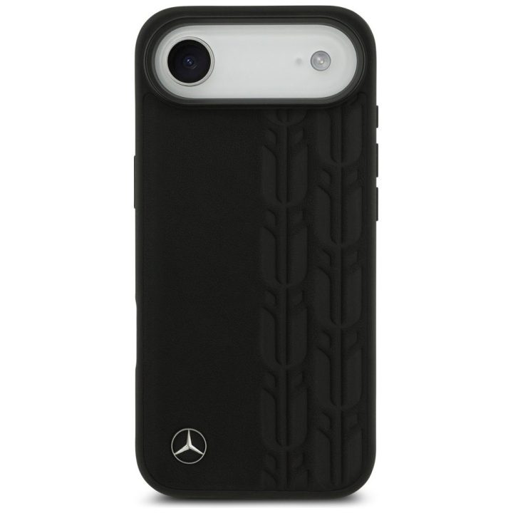 Telefono dėklas iPhone Air juodas odinis Mercedes