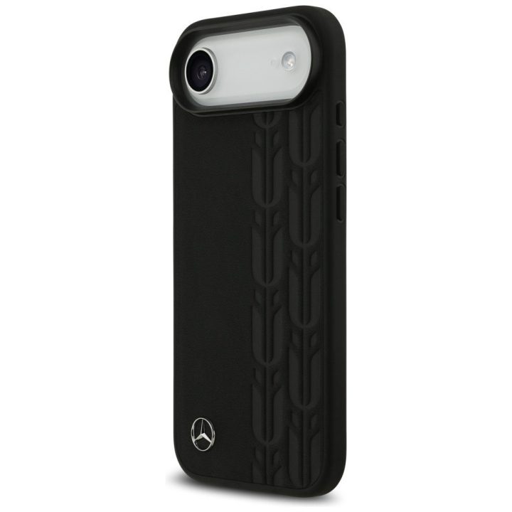 Telefono dėklas iPhone Air juodas odinis Mercedes