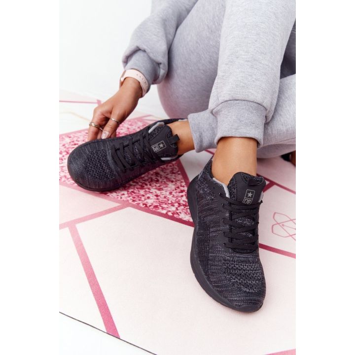 Moteriški sportiniai bateliai su COMFORT FOAM, juodi