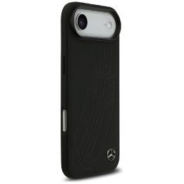 Telefono dėklas iPhone Air juodas odinis Mercedes