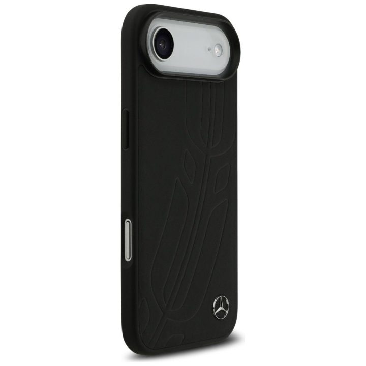 Telefono dėklas iPhone Air juodas odinis Mercedes