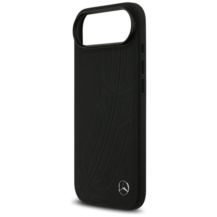 Telefono dėklas iPhone Air juodas odinis Mercedes