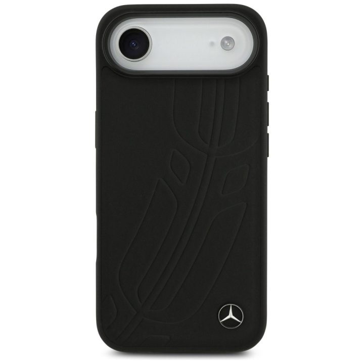 Telefono dėklas iPhone Air juodas odinis Mercedes