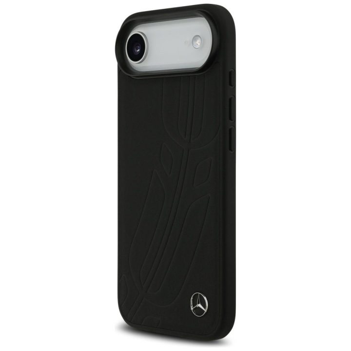 Telefono dėklas iPhone Air juodas odinis Mercedes