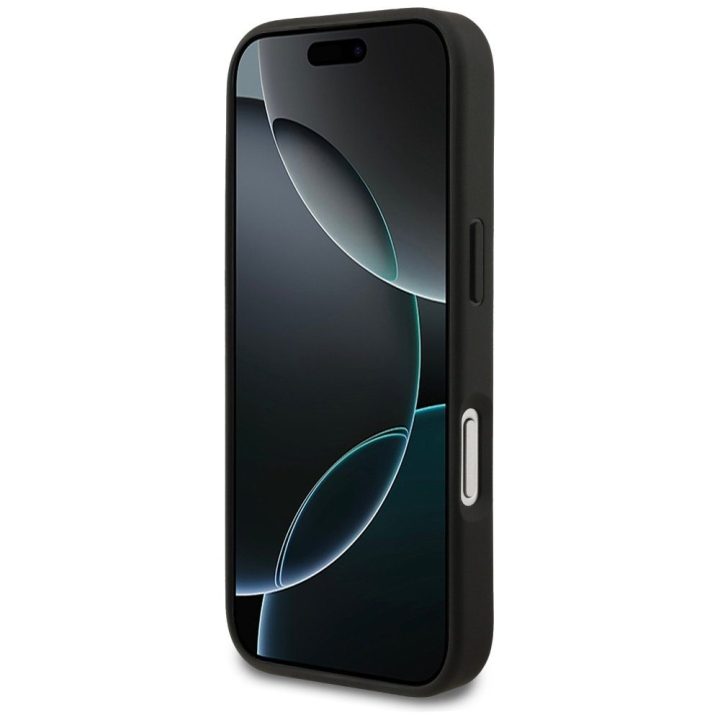 Telefono dėklas iPhone 17 Pro juodas odinis Mercedes