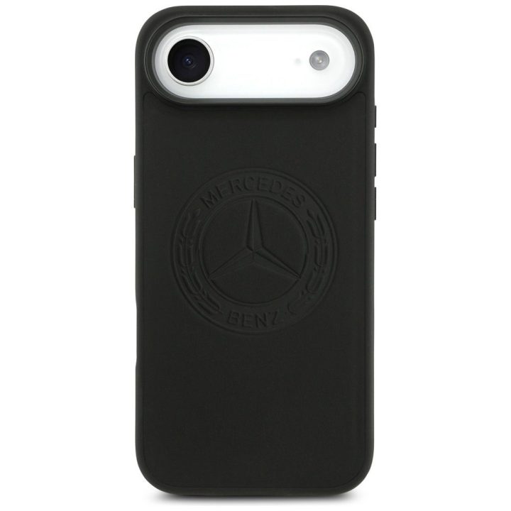 Telefono dėklas iPhone Air juodas odinis Mercedes
