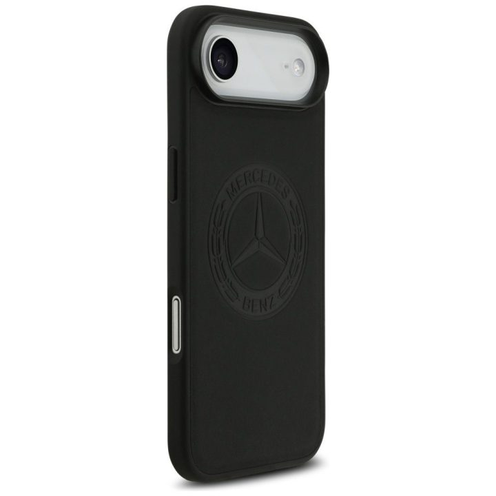 Telefono dėklas iPhone Air juodas odinis Mercedes