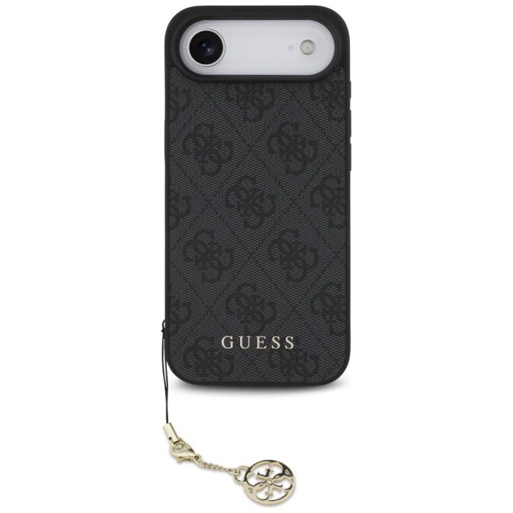 Telefono dėklas iPhone SE/8/7 juodas su pakabuku Guess