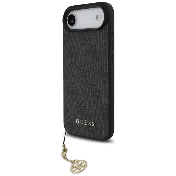Telefono dėklas iPhone SE/8/7 juodas su pakabuku Guess