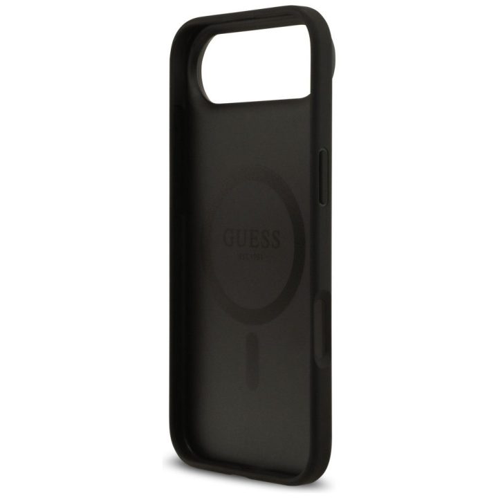 Telefono dėklas iPhone su gėlėmis juodas Guess