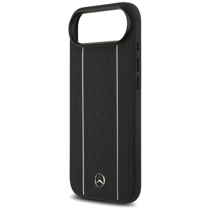 Telefono dėklas iPhone Air juodas odinis MagSafe Mercedes