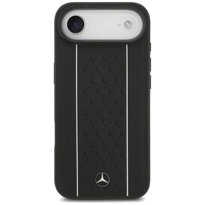 Telefono dėklas iPhone Air juodas odinis MagSafe Mercedes
