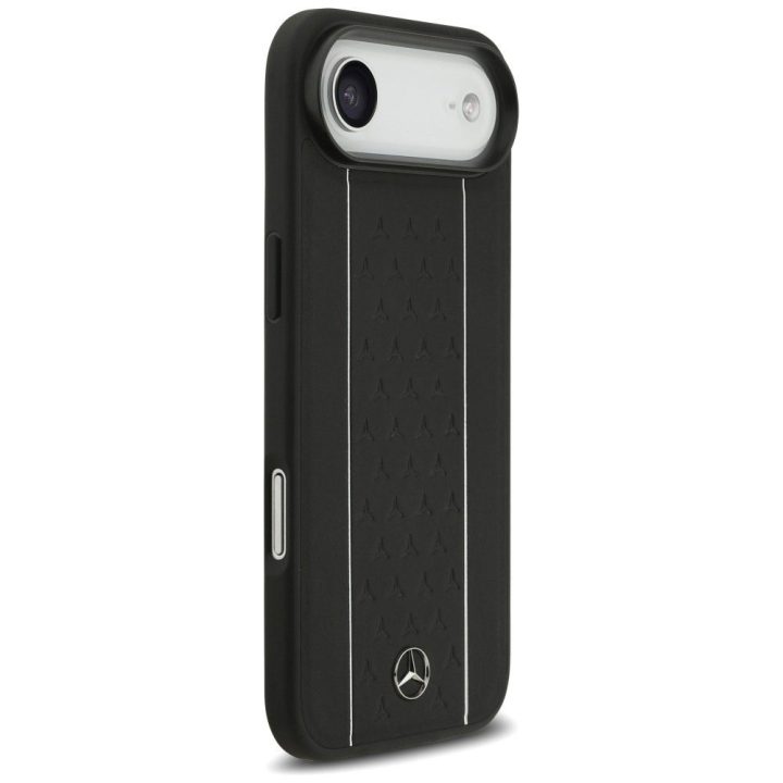 Telefono dėklas iPhone Air juodas odinis MagSafe Mercedes