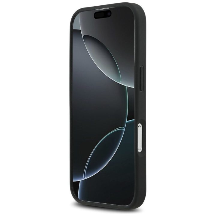 Telefono dėklas iPhone 17 juodas odinis Mercedes