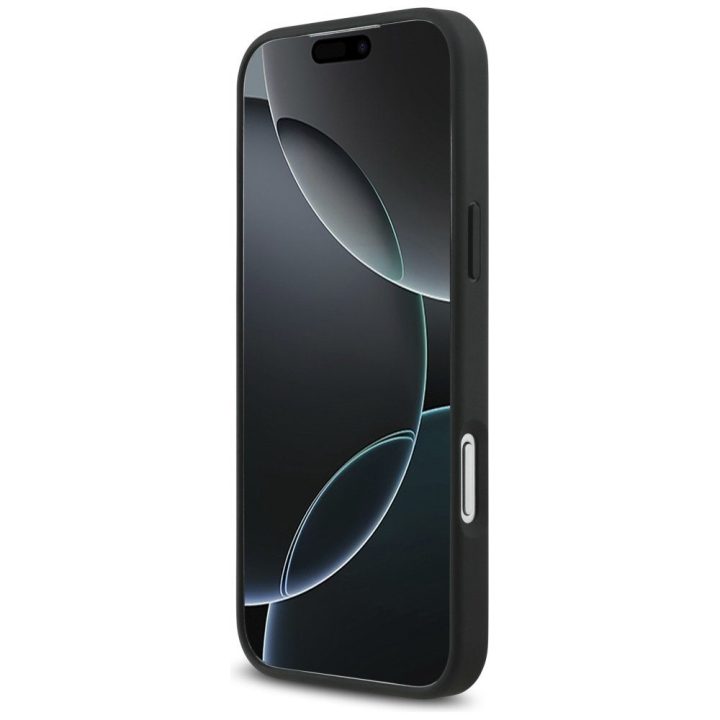 Telefono dėklas iPhone 17 Pro Max juodas oda Mercedes