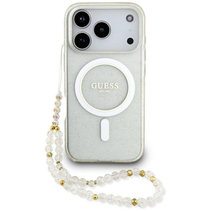 Telefono dėklas iPhone 17 Pro su dirželiu ir MagSafe Guess
