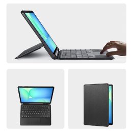 Planšetės dėklas su klaviatūra Samsung Tab S10 FE+ juodas