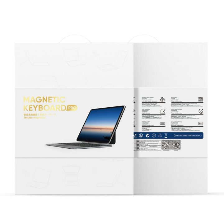 Planšetės dėklas su klaviatūra iPad 10″/11″ juodas