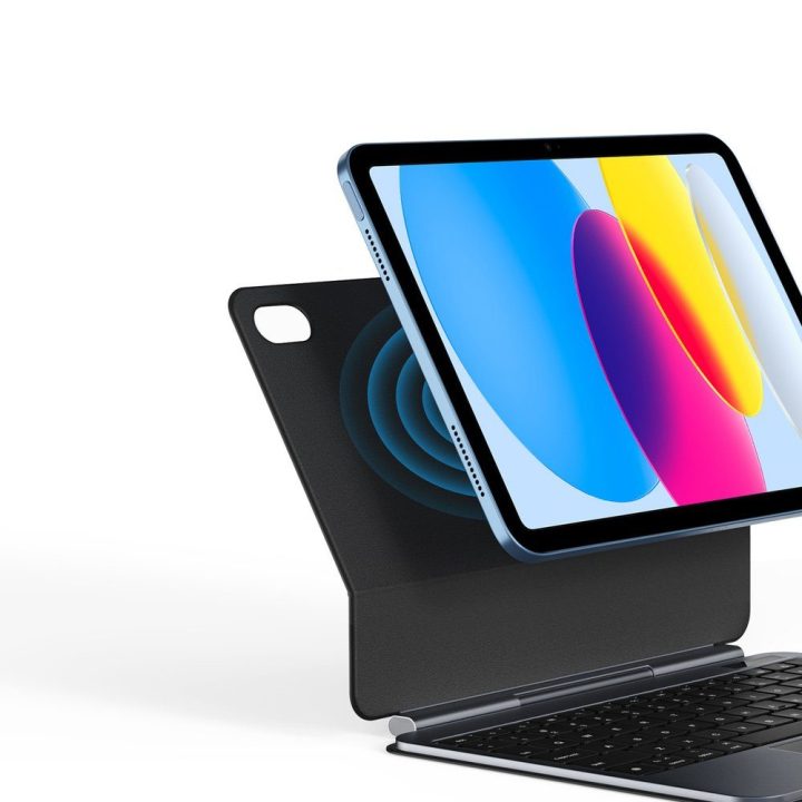 Planšetės dėklas su klaviatūra iPad 10″/11″ juodas