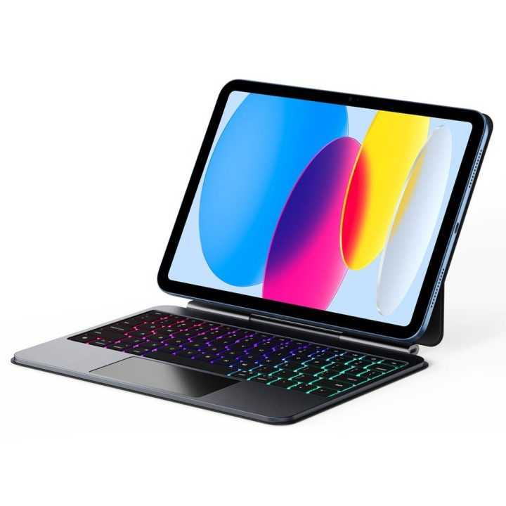 Planšetės dėklas su klaviatūra iPad 10″/11″ juodas